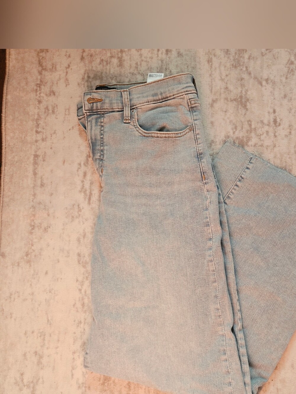 Banana Republic High-rise Wide-leg jeans Size 29/ 8 raw hem Like New - Picture 2 of 5